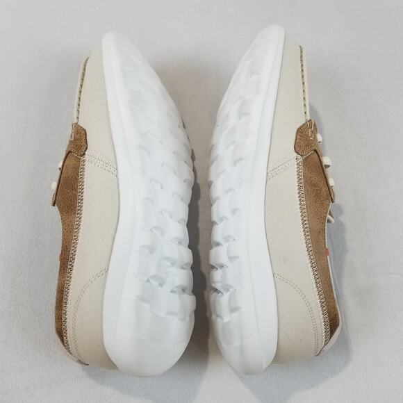 Skechers Shoes Womens 8 Natural Tan On-The-Go Boat Moc Toe Goga Mat NEW 136070 - Picture 7 of 10